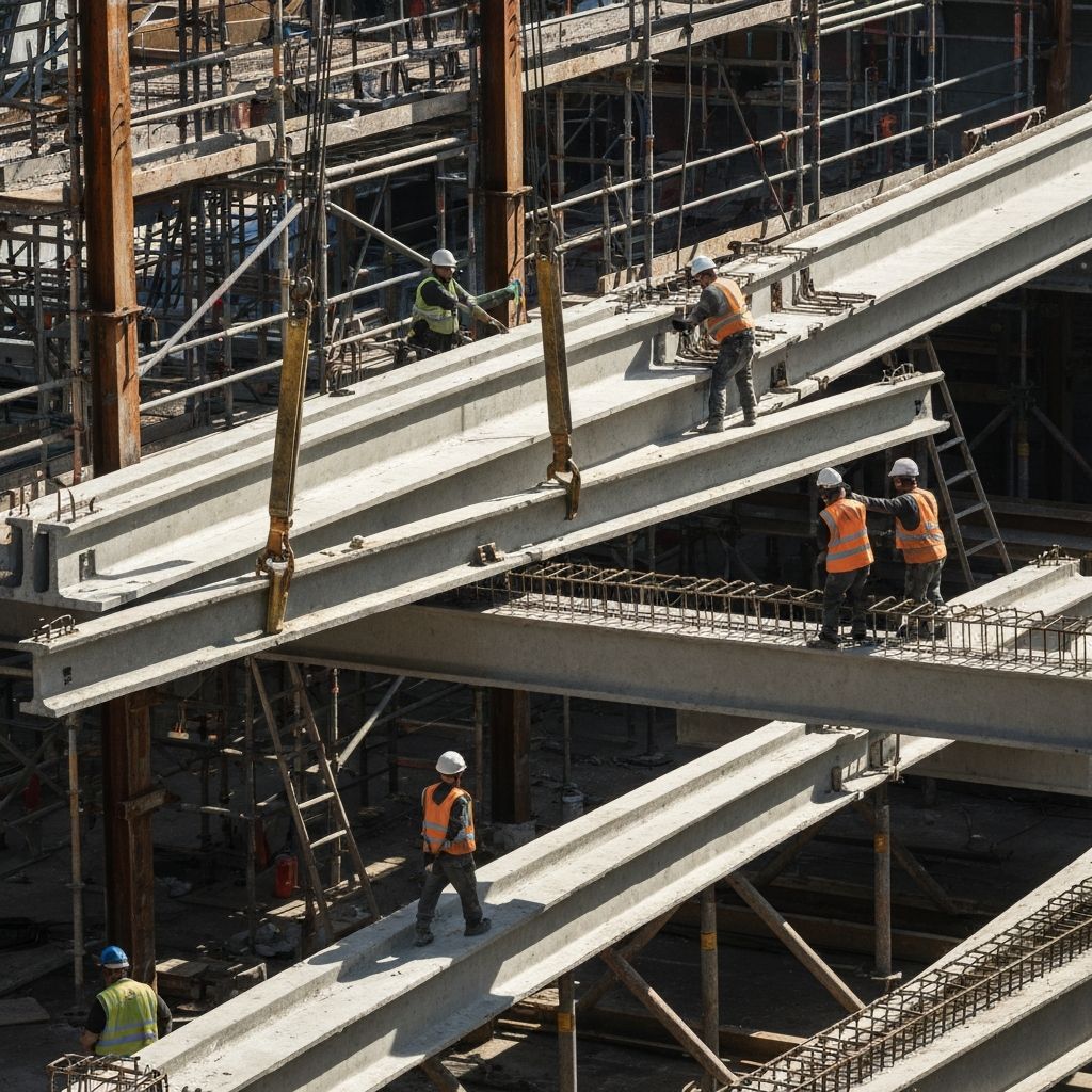 Montaż prefabrykatów betonowych